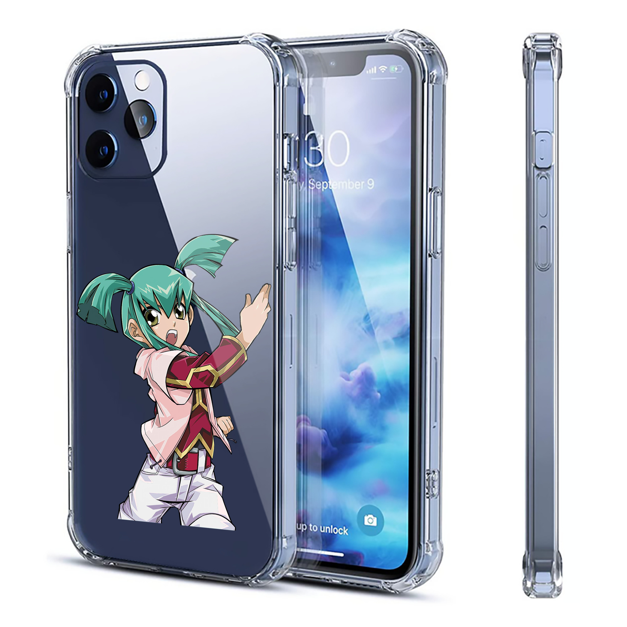（画像用） 遊☆戯☆王 Yu-Gi-Oh! 【iPhone 12シリーズ対応】透明スマホケース（クリアソフトケース）